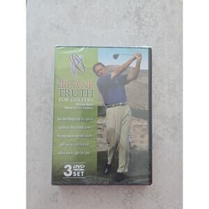 New The Plane Truth For Golfers with Jim Hardy (DVD, 3-Disc Set) one two swings